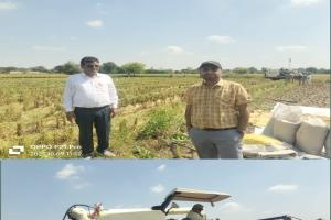 प्रशासन ने पराली को लेकर कसा शिकंजा, नयाब तहसीलदार ने पकड़ी दो कम्बाइन मशीन