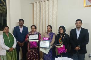 मतदाता सूची अद्यतन में उत्कृष्ट योगदान के लिए तीन बीएलओ सम्मानित