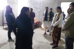 चेयरमैन प्रतिनिधि सहित ईओ ने रैन बसेरा में व्यवस्थाओं का किया निरीक्षण 