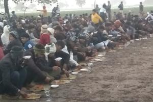 भागवत कथा समापन पर विशाल भंडारे का आयोजन 