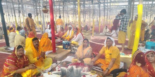 महा महोत्सव के तीसरे दिन 1108 कुण्डीय यज्ञ का हुआ शुभारंभ